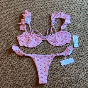 Frankie’s Bikinis pink bikini